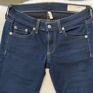 rag & bone Dark Indigo Stiletto Boot slim Jeans